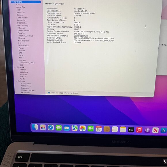 MacBook Pro (13-inch, 2020) – Intel Core i7, 16GB RAM, 500GB SSD – Excellent Con - Picture 9 of 9